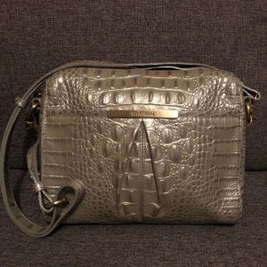 Brahmin Metallic Leather Handbag